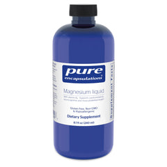 Pure Encapsulations Magnesium Liquid bottle ready for easy daily musculoskeletal support.