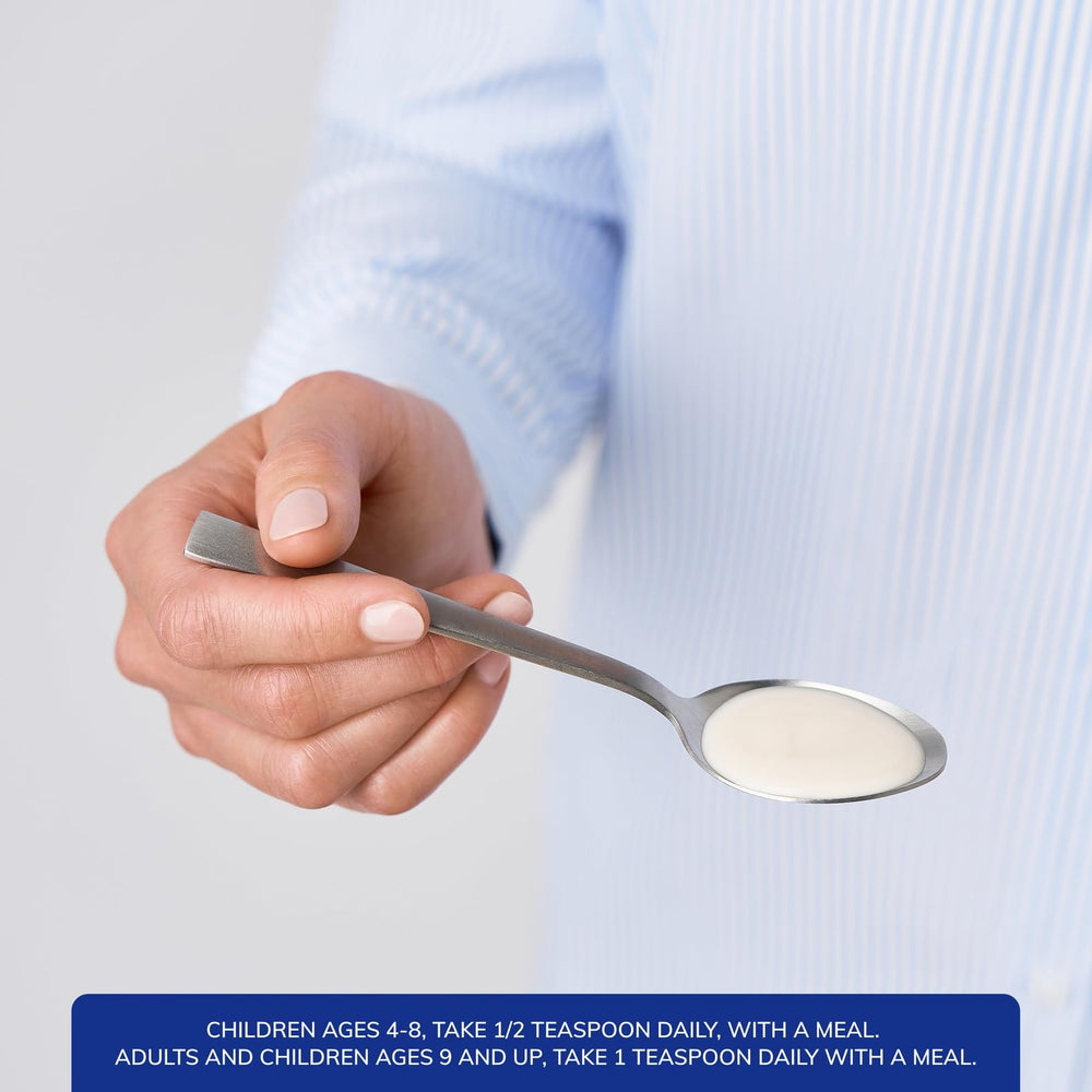 Close-up of the label shows hypoallergenic formula free from common allergens.