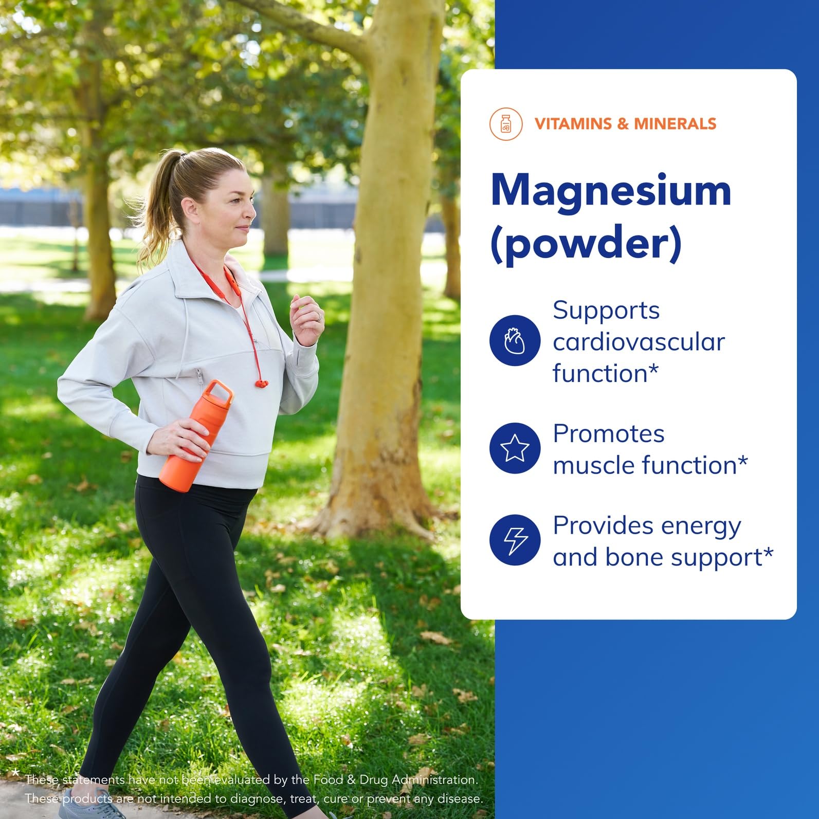 Pure Encapsulations Magnesium Powder pour image depicting quick mix into drinks