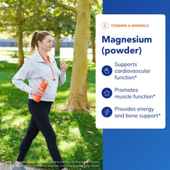 Pure Encapsulations Magnesium Powder pour image depicting quick mix into drinks