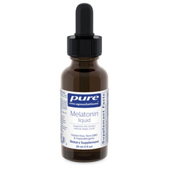 Pure Encapsulations Melatonin Liquid bottle — supports natural sleep cycle for nightly use.
