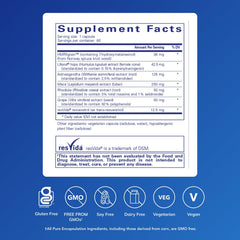 Pure Encapsulations MenoVive capsules pack for broad menopausal support.