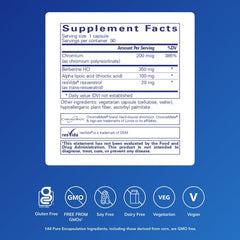 Pure Encapsulations Metabolic Xtra capsules closeup highlights ingredient-rich formulation.