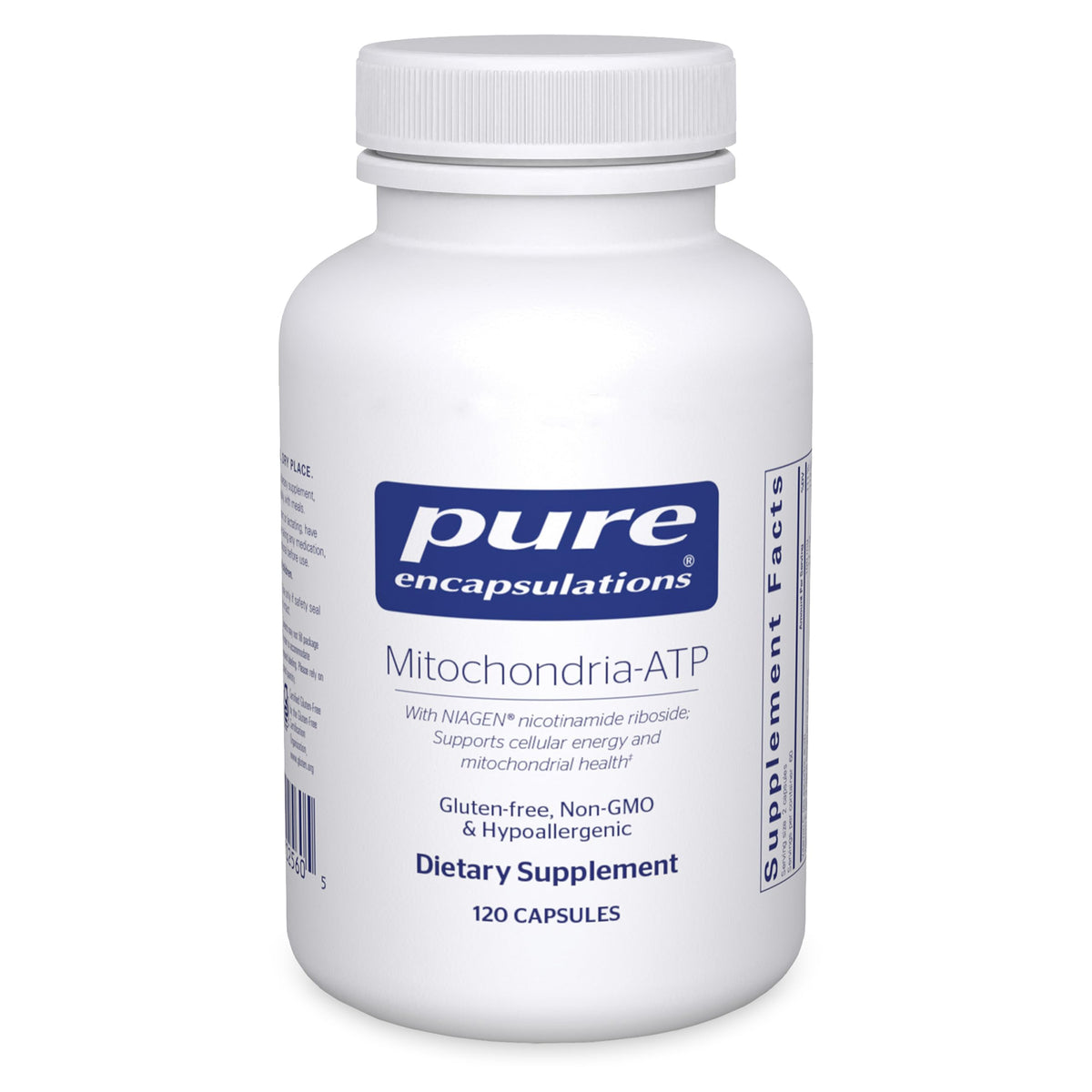 Pure Encapsulations Mitochondria-ATP bottle for energy support.