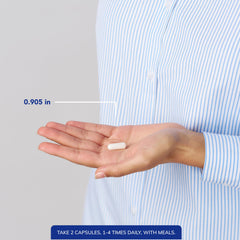MSM capsules on table ready for daily use supporting tissue health.