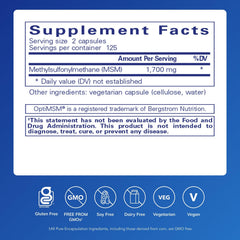 Pure Encapsulations MSM capsules immune function visual, potential support for healthy immune response.