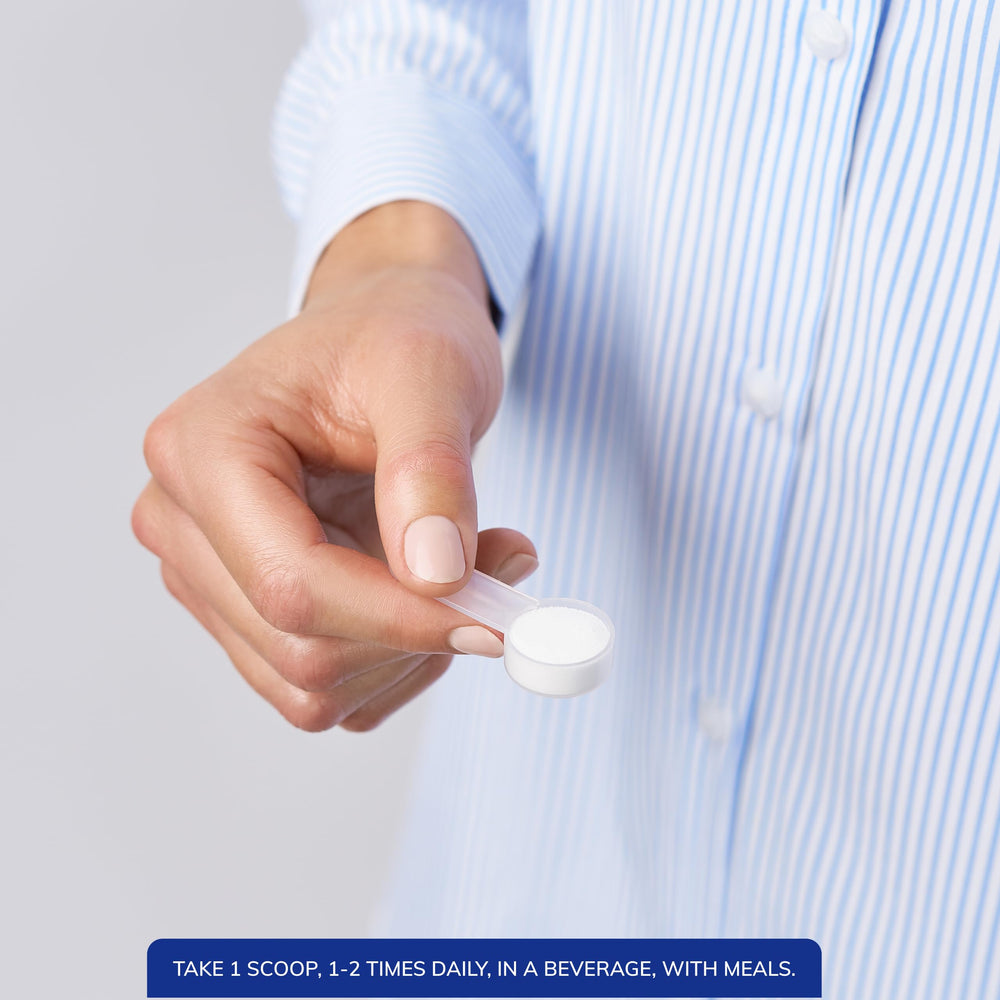 Pure Encapsulations MSM powder dispense promotes easy daily dosing.