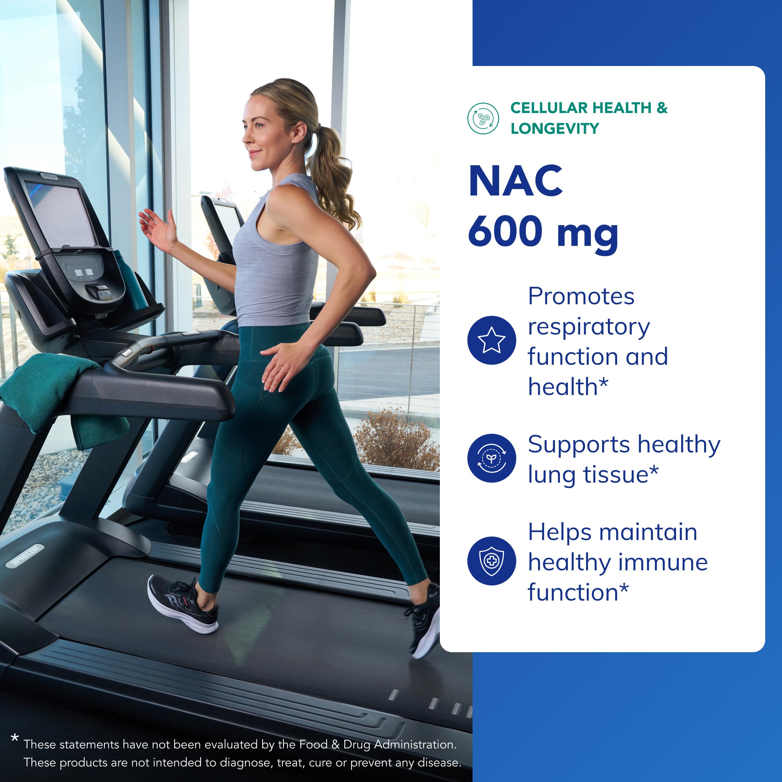 Pure Encapsulations NAC 600 mg label closeup shows freeform N-acetyl-L-cysteine