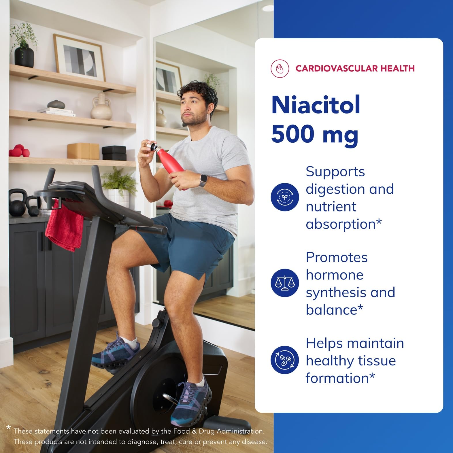 Pouring Niacitol capsules for easy daily intake and consistency.