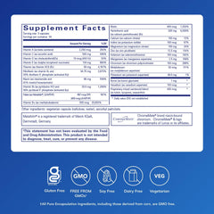 Pure Encapsulations Nutrient 950 label close-up shows copper- and iron-free design.