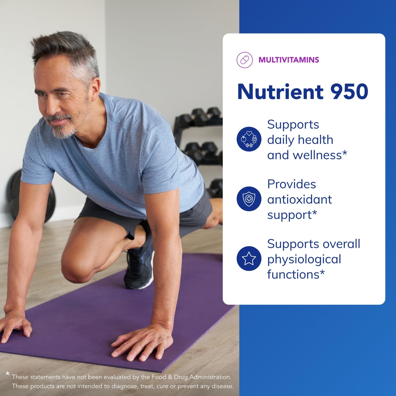 Pure Encapsulations Nutrient 950 label closeup highlights Metafolin L-5-MTHF.