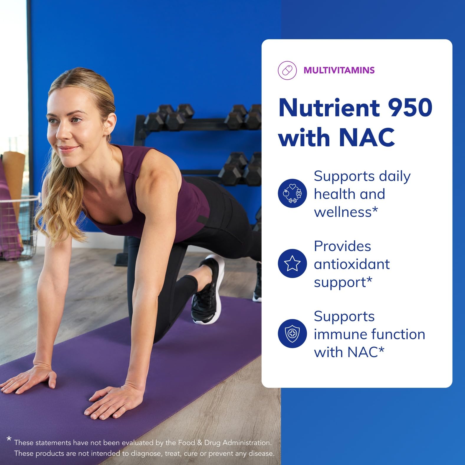 Nutrient 950 NAC bottle cap showing easy dosing for daily use.
