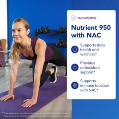 Nutrient 950 NAC bottle cap showing easy dosing for daily use.