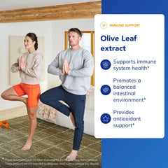 Pure Encapsulations olive leaf extract label showing clean ingredient standards.