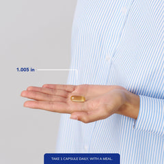 Pure Encapsulations O.N.E. Omega label close-up detailing EPA and DHA content and allergen-free formulation.
