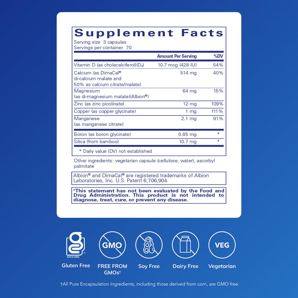 OsteoBalance capsules arranged for convenient daily calcium support