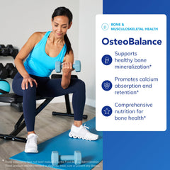 OsteoBalance label close-up highlighting pure ingredient promise