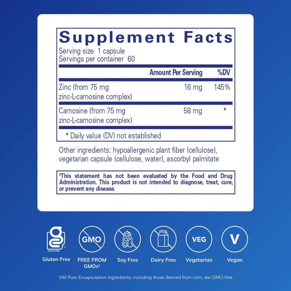 Pure Encapsulations Peptic-Care capsules closeup show small vegan capsules for gut health