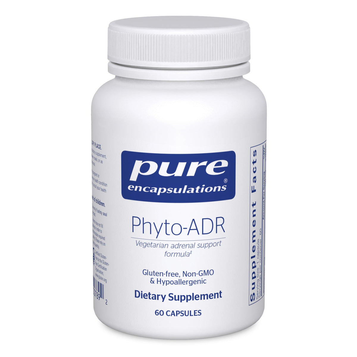 Pure Encapsulations Phyto-ADR capsules for natural adrenal support and stress modulation.