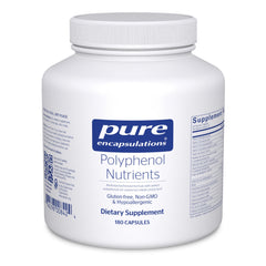 Pure Encapsulations Polyphenol Nutrients bottle front view emphasizing premium cellular support