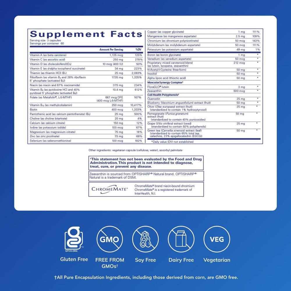 Polyphenol Nutrients capsules close-up showing dense micronutrient blend