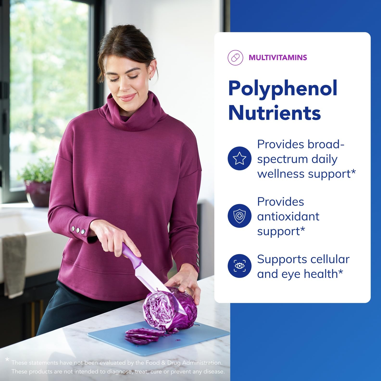 Ingredients highlight olive and grape polyphenols supporting daily wellness