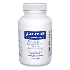 Pure Encapsulations potassium magnesium aspartate bottle for daily wellness support