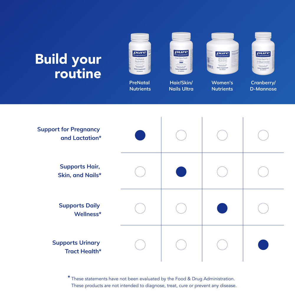 Pure Encapsulations PreNatal gluten-free label reflects allergen-conscious, clean formulation.