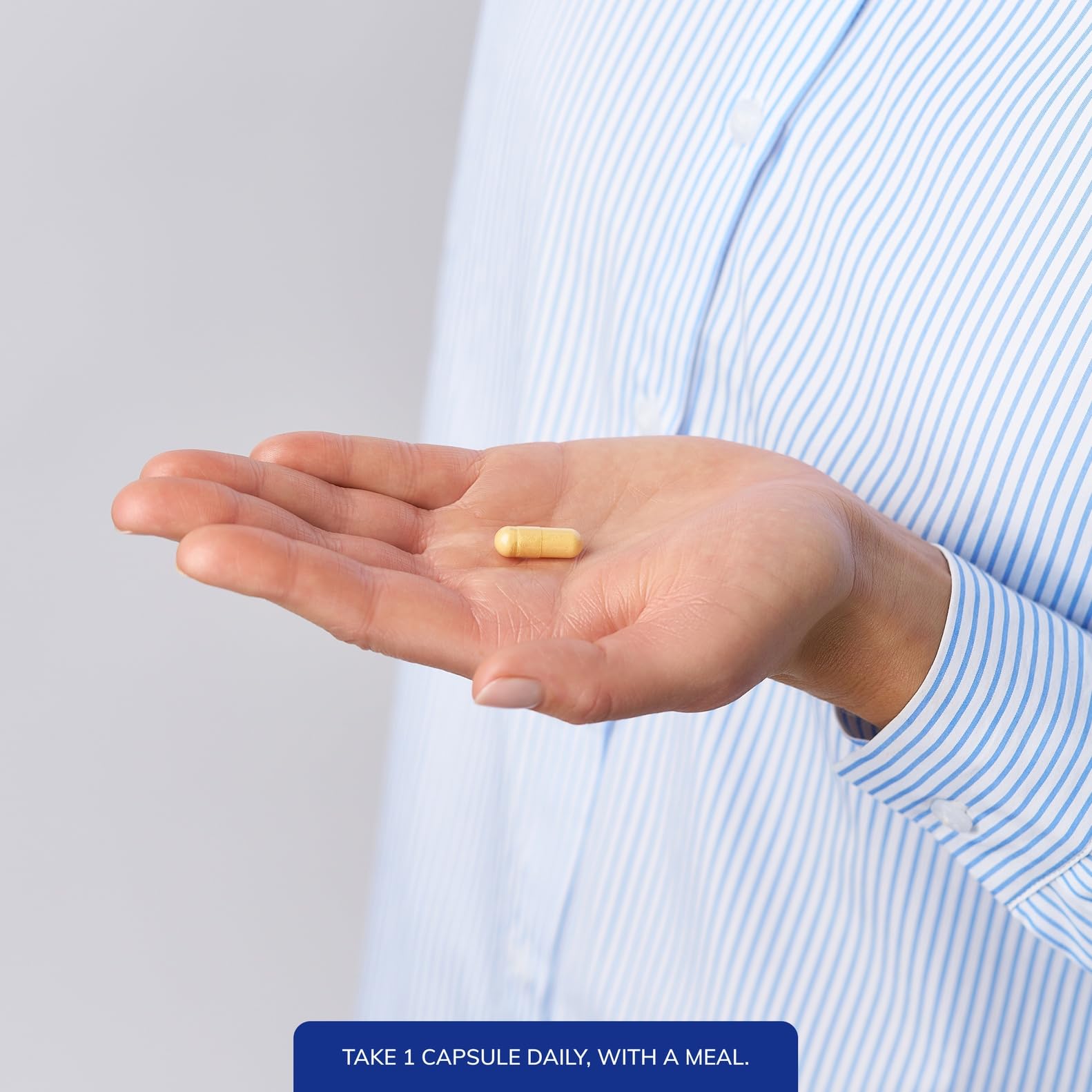 Front view of PureGenomics B-Complex bottle communicates allergen-free formulation.