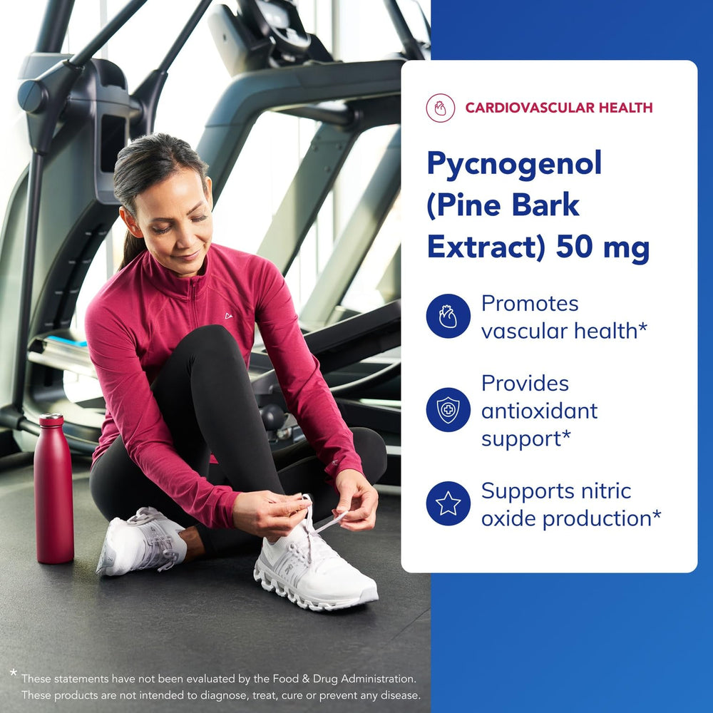Pure Encapsulations Pycnogenol capsules closeup highlighting easy daily antioxidant support.