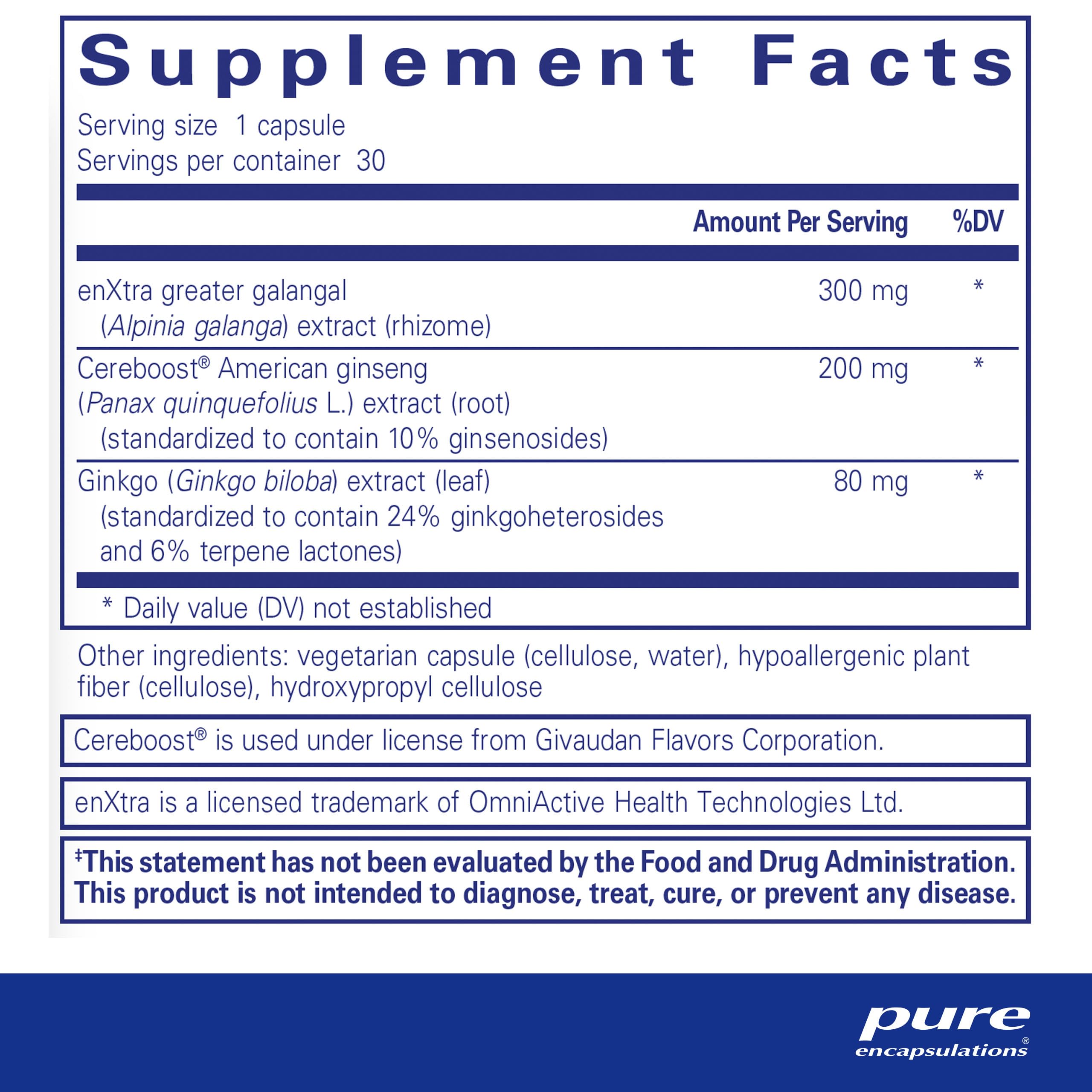 Pure Encapsulations Rapid Mental Energy capsules ready for on-the-go clarity.