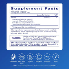 Relora capsules close-up, highlighting hypoallergenic formula for sensitive users seeking stress support.