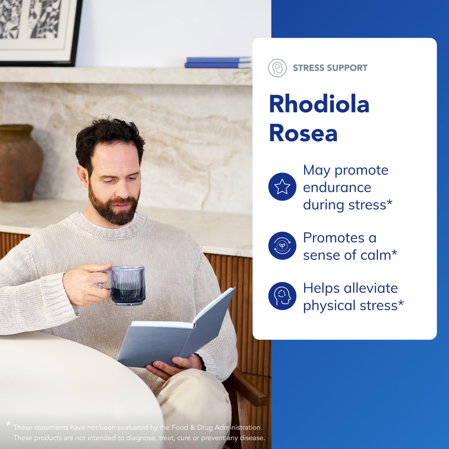 Pure Encapsulations Rhodiola Rosea packaging close-up highlights standardized rosavins and salidroside for consistent support