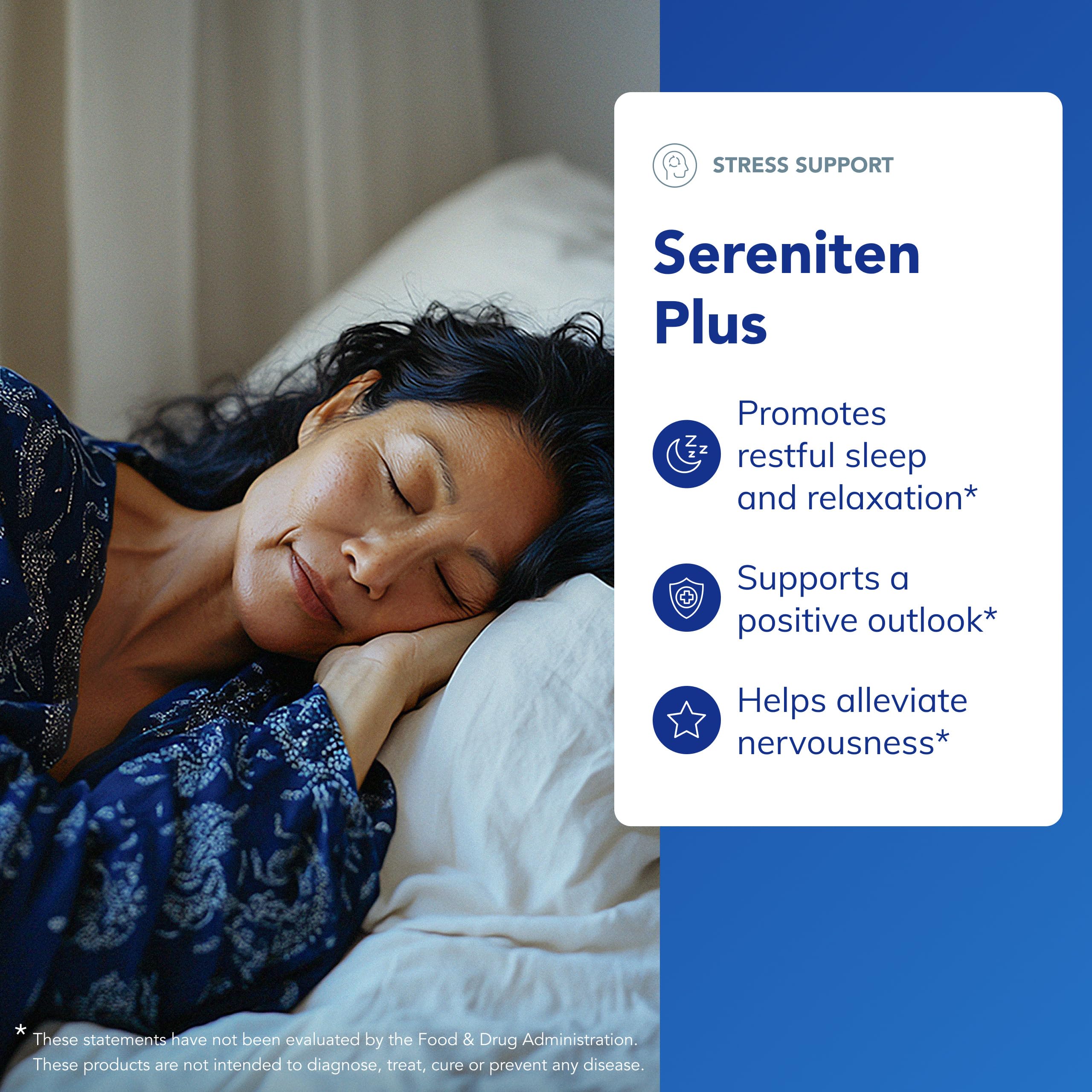 Sereniten Plus capsules close-up highlighting pure ingredients.