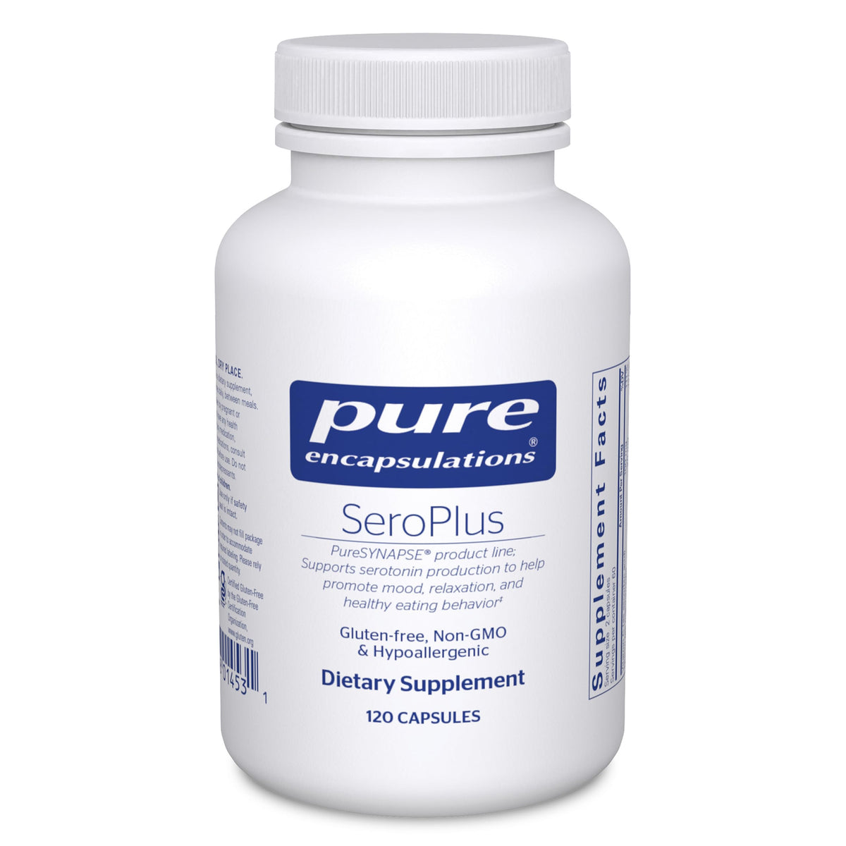 Pure Encapsulations SeroPlus bottle front for calm mood support