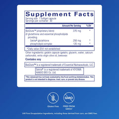 Setria glutathione ingredient bottle highlighting premium antioxidant.