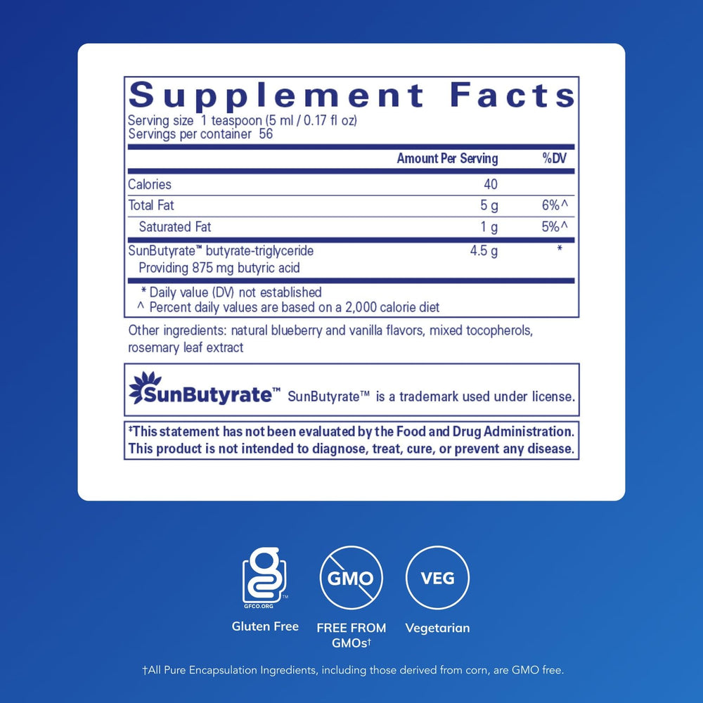 Pouring SunButyrate-TG Liquid shows convenient dosing