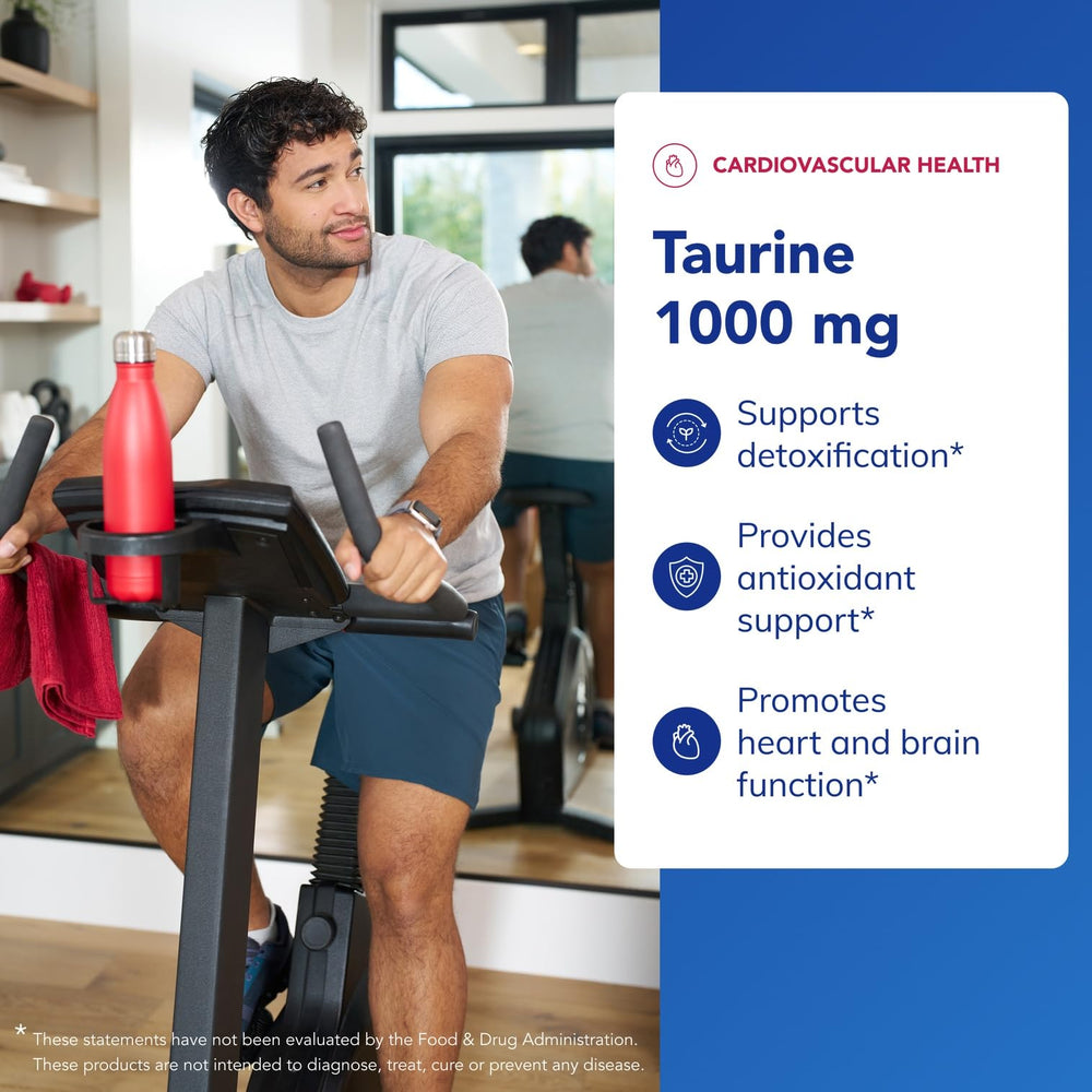 Pure Encapsulations Taurine capsules closeup; shows consistent 1000mg dosage.