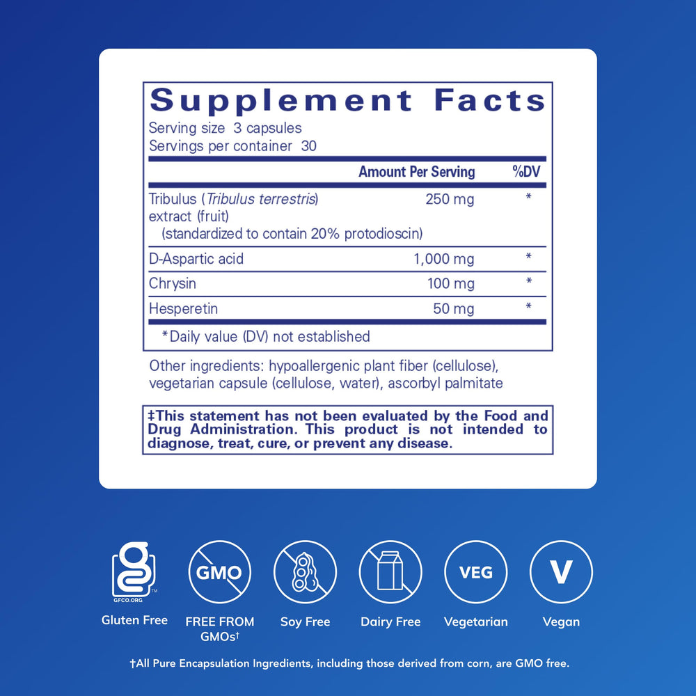 Tribulus leaf and fruit extract image highlighting herbal blend for balanced vitality