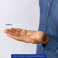 Capsule bottle emphasizing high purity and allergen-free formulation