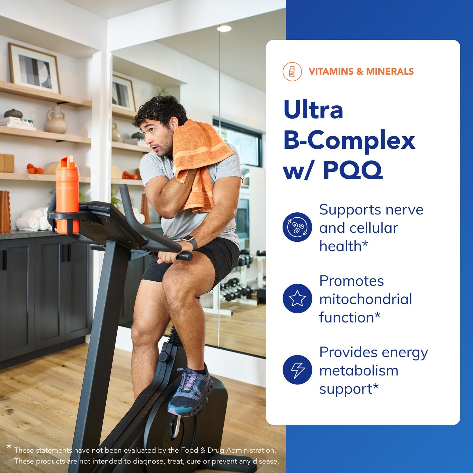 Pure Encapsulations Ultra B-Complex with PQQ capsules closeup for convenient daily use