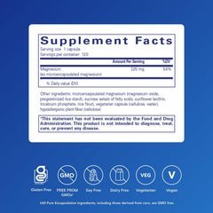 UltraMag capsules highlighting the product's easy daily use.