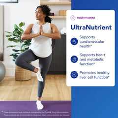 Pure Encapsulations UltraNutrient label detail highlights Metafolin L-5-MTHF for better absorption.