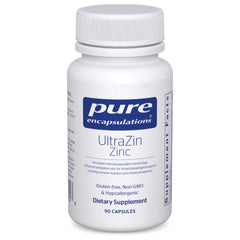 Pure Encapsulations UltraZin bottle front for mineral support.