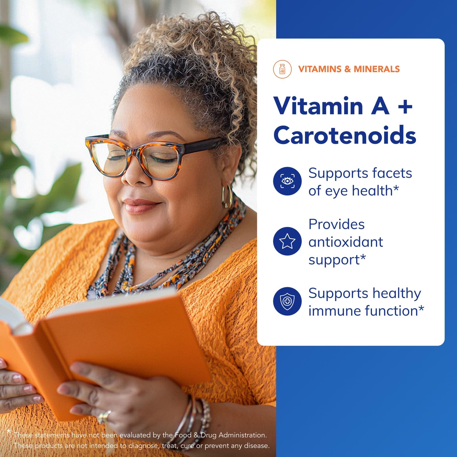 Pure Encapsulations Vitamin A Carotenoids label detail emphasizing purity
