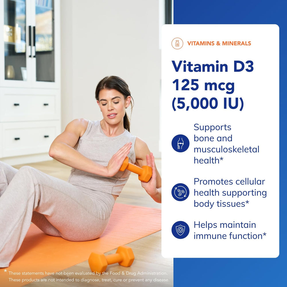 Pure Encapsulations Vitamin D3 label detail showing allergen-free formula for clean daily use