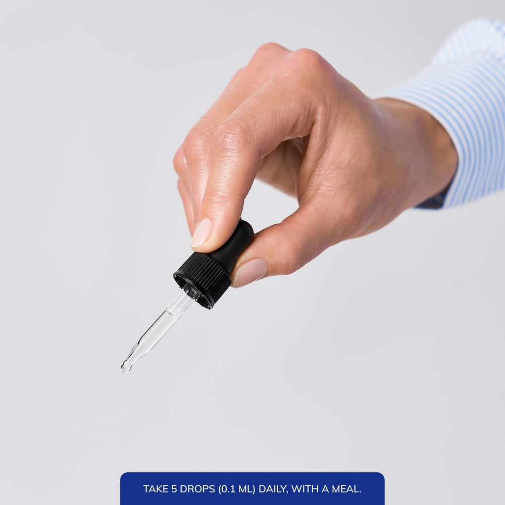 Pure Encapsulations Vitamin D3 (Vegan) Liquid dropper demonstrates precise micro-dosing for daily use