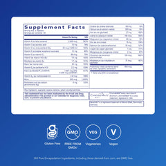 Pure Encapsulations Women’s Nutrients label shows the ingredients clearly for informed use