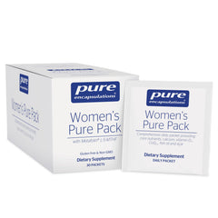 Pure Encapsulations Women's Pure Pack bottle front shows bone-supporting calcium and vitamin D.