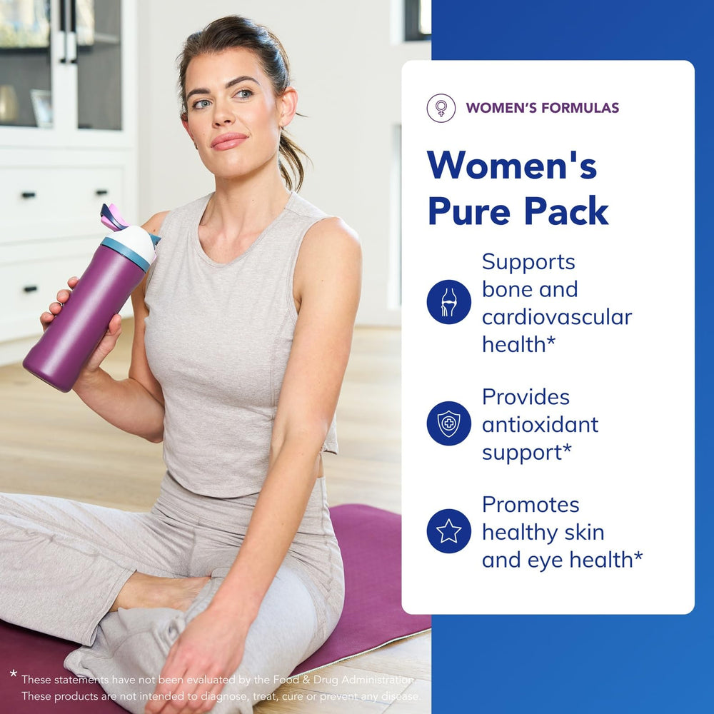 Pure Encapsulations Women's Pure Pack DHA EPA image highlights omega-3 for heart health.